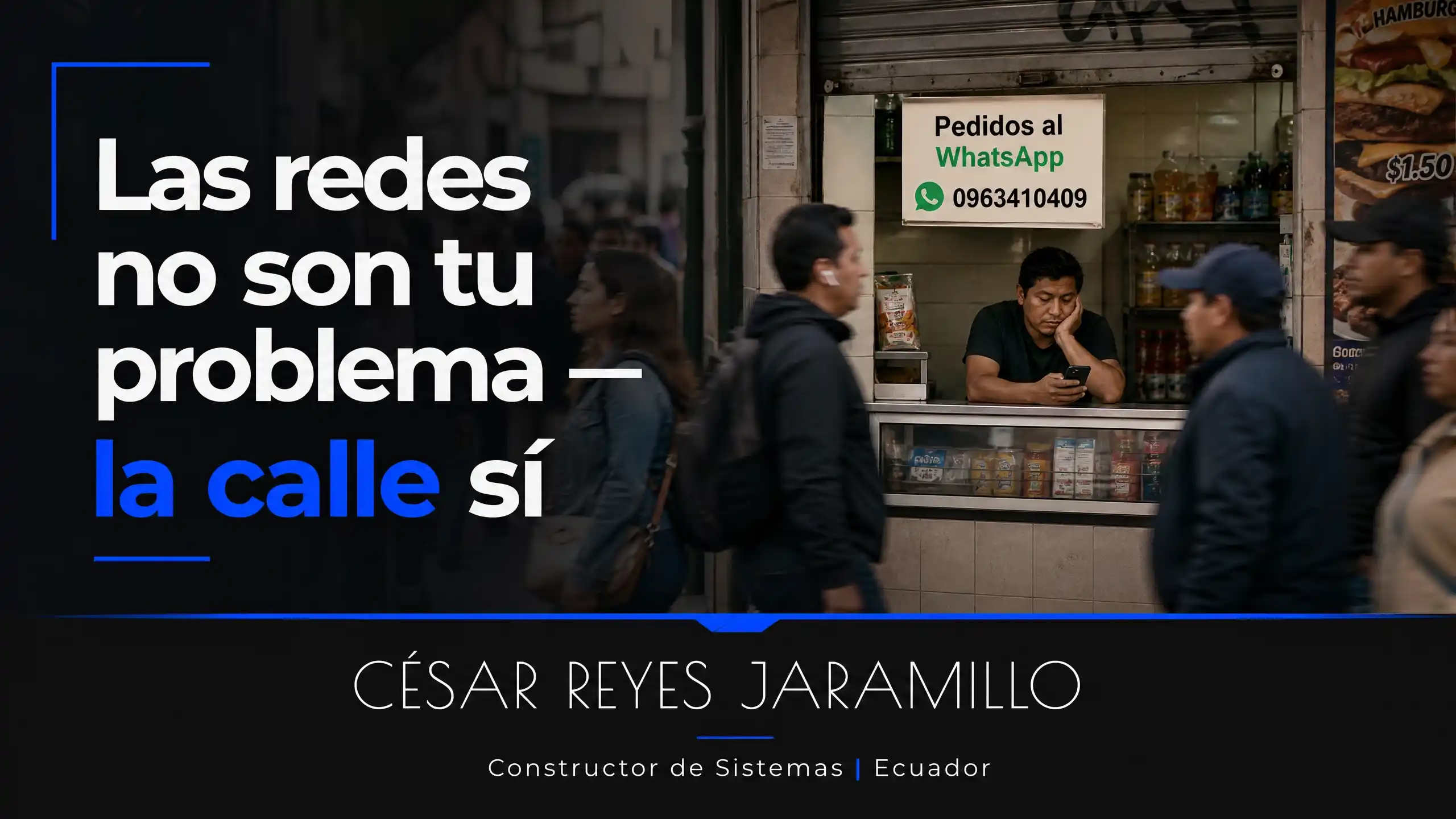 Hay negocios que venden todo por redes sociales y otros no, los negocios con local físico cuentan una historia diferente.