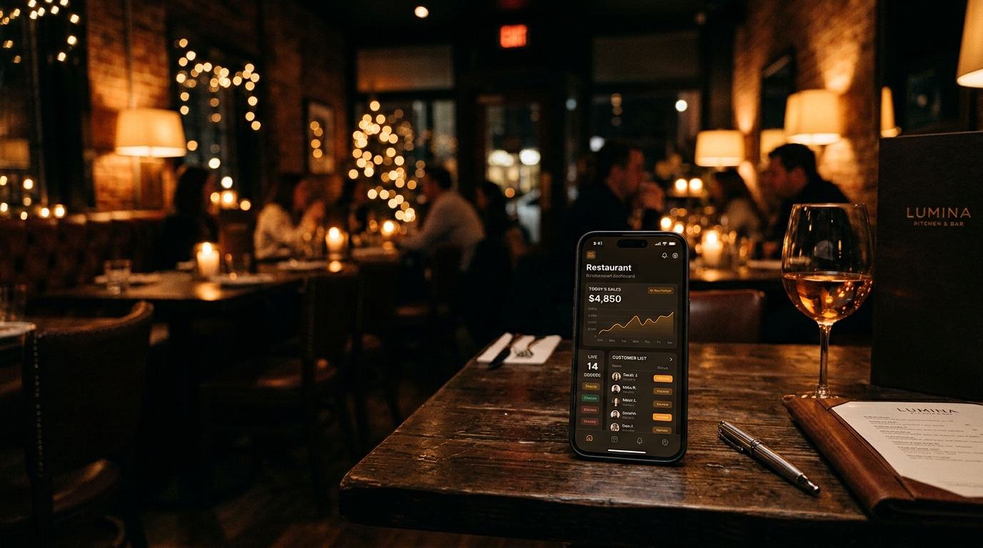 Restaurante usando comandas digitales